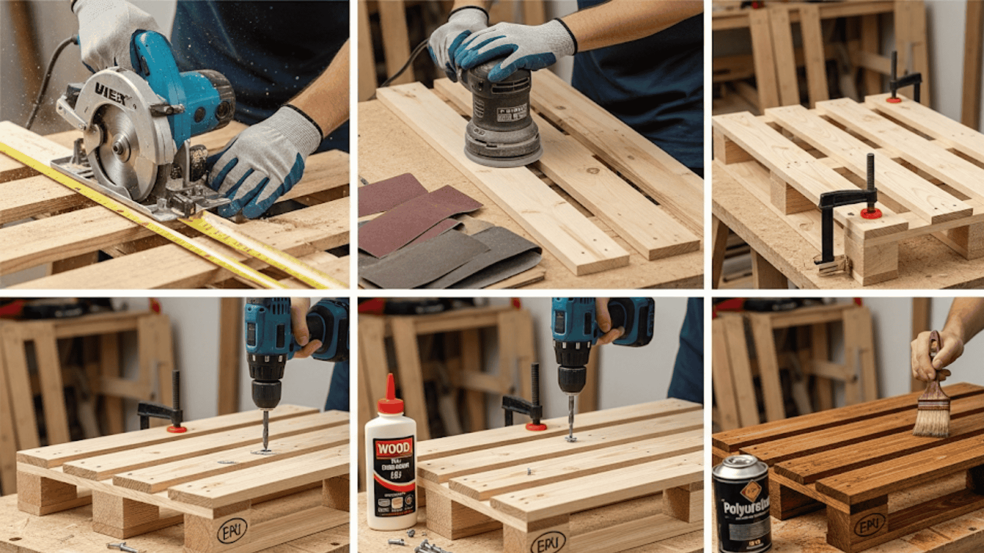 Step by Step Building Pallet Table