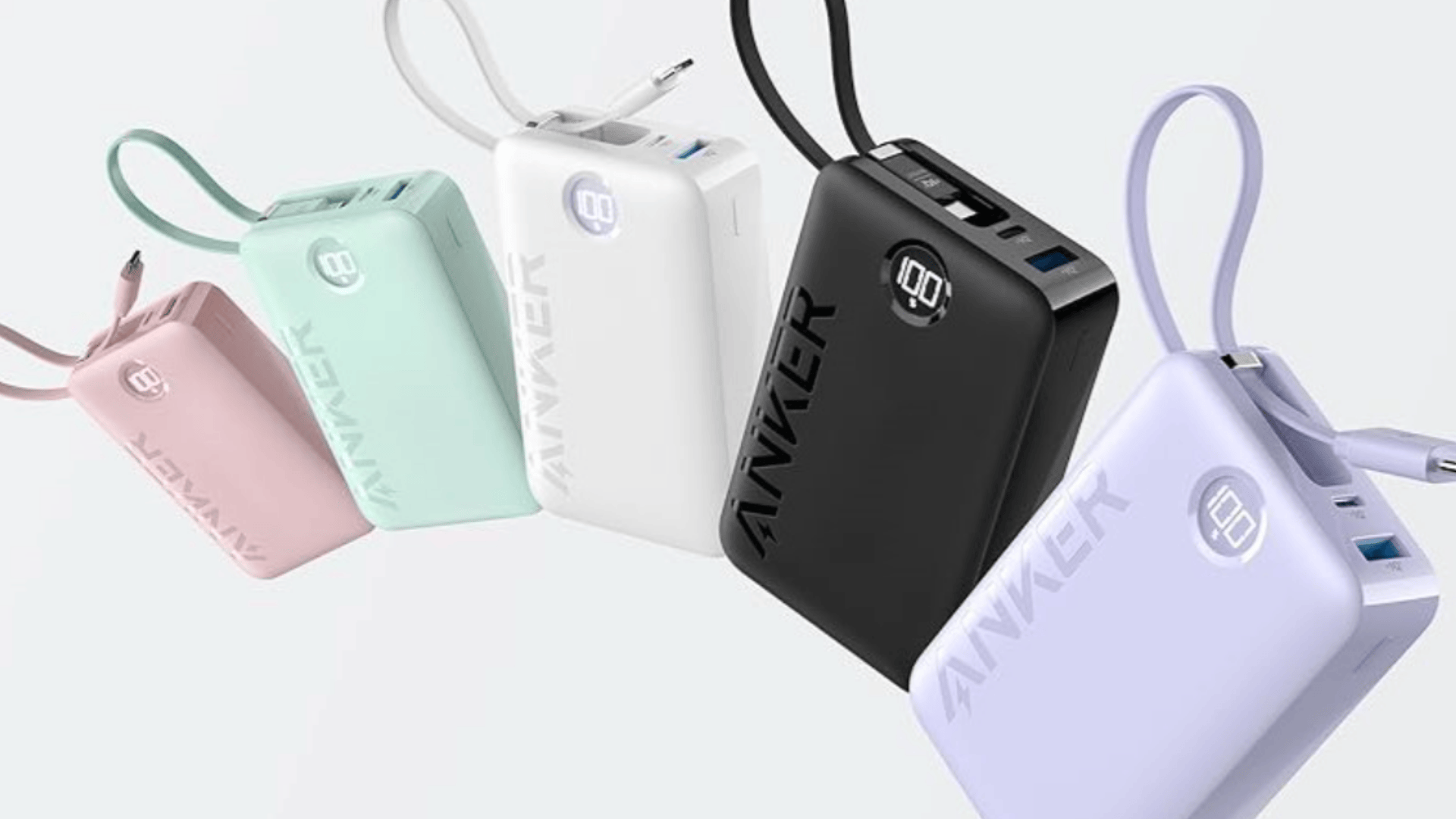 Anker Power Bank (20K, 60W, Built-in Cables)