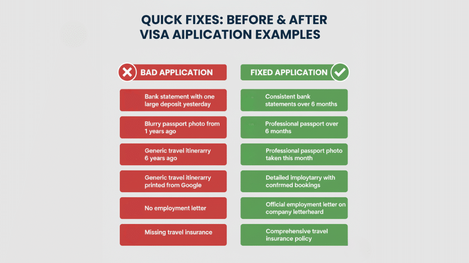 Quick Fixes Before After Examples