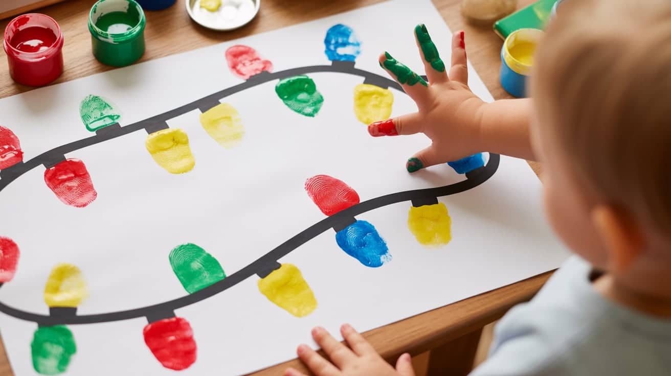 Fingerprint Christmas Lights