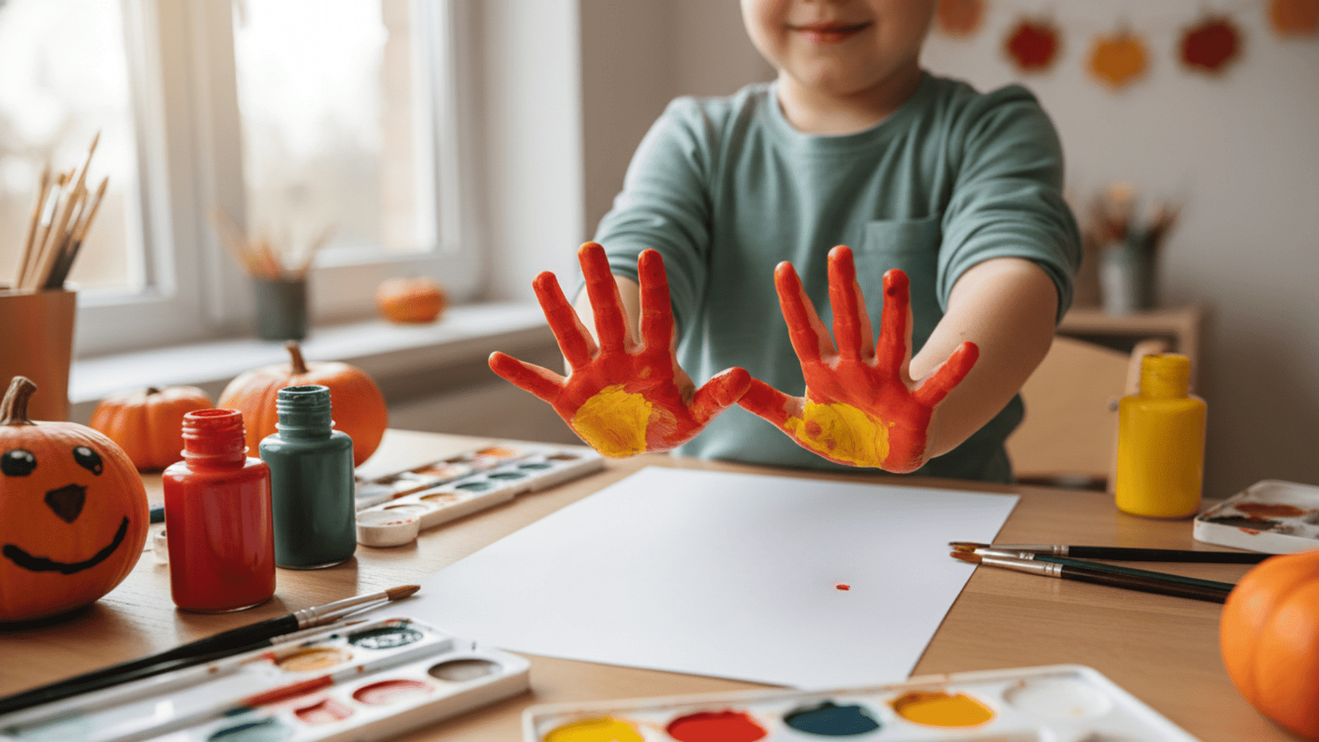 Paint and Color Thanksgiving Crafts for Preschoolers