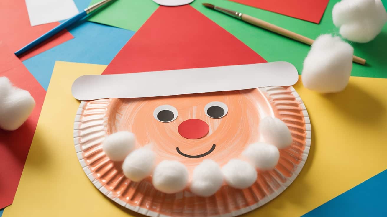 Paper Plate Santa