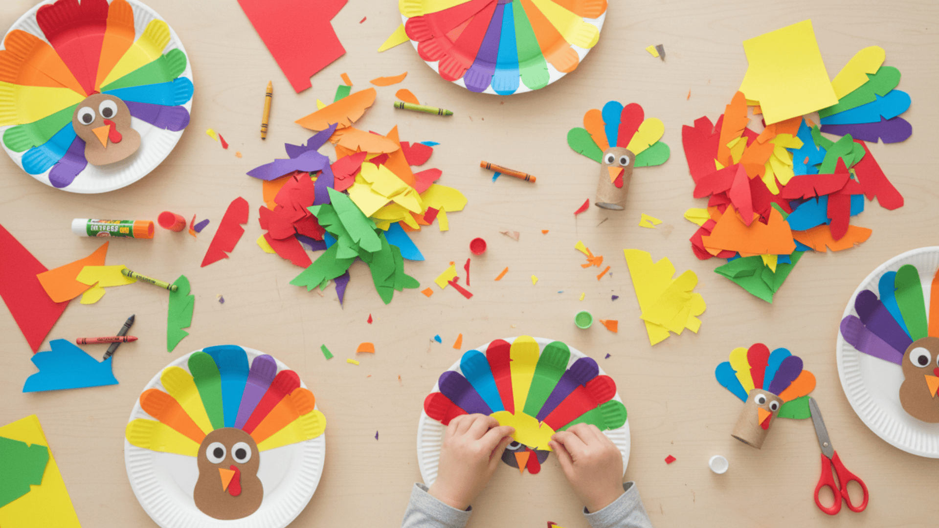 Paper Thanksgiving Crafts for Preschoolers