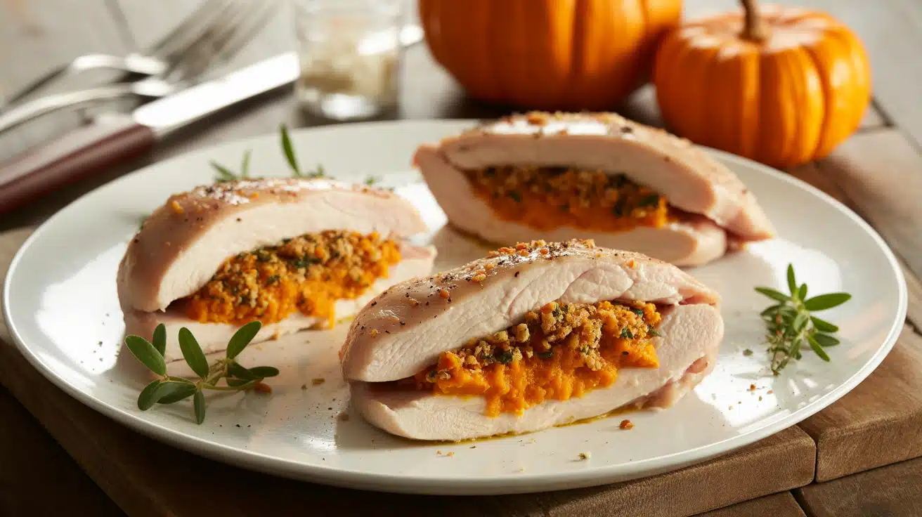 Pumpkin Stuffed Chicken
