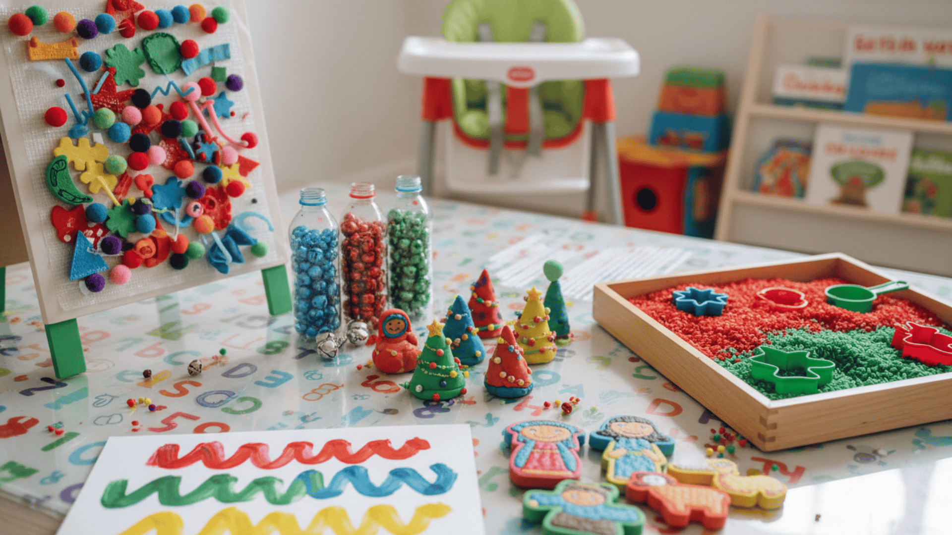 Sensory & Toddler Friendly Christmas Crafts for Kids