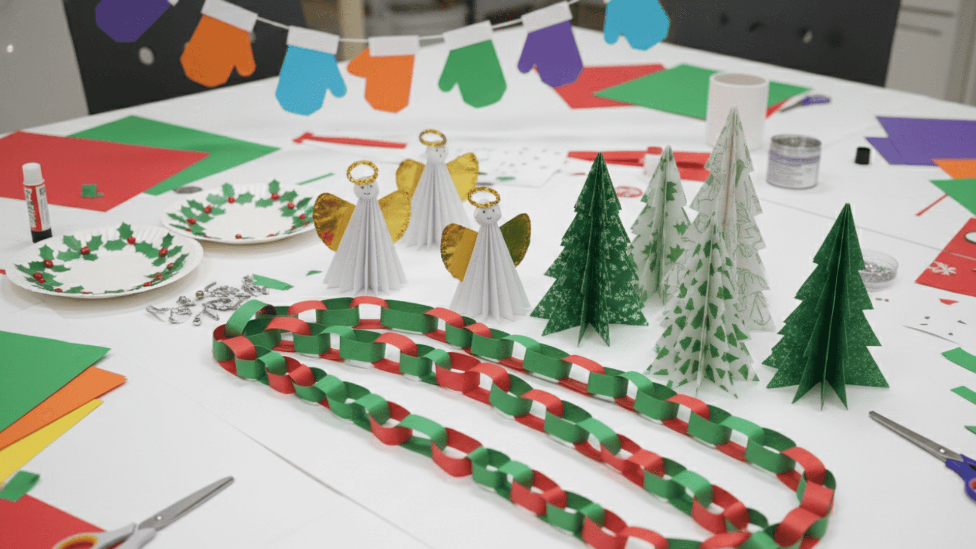 Simple Paper Christmas Crafts for Kids