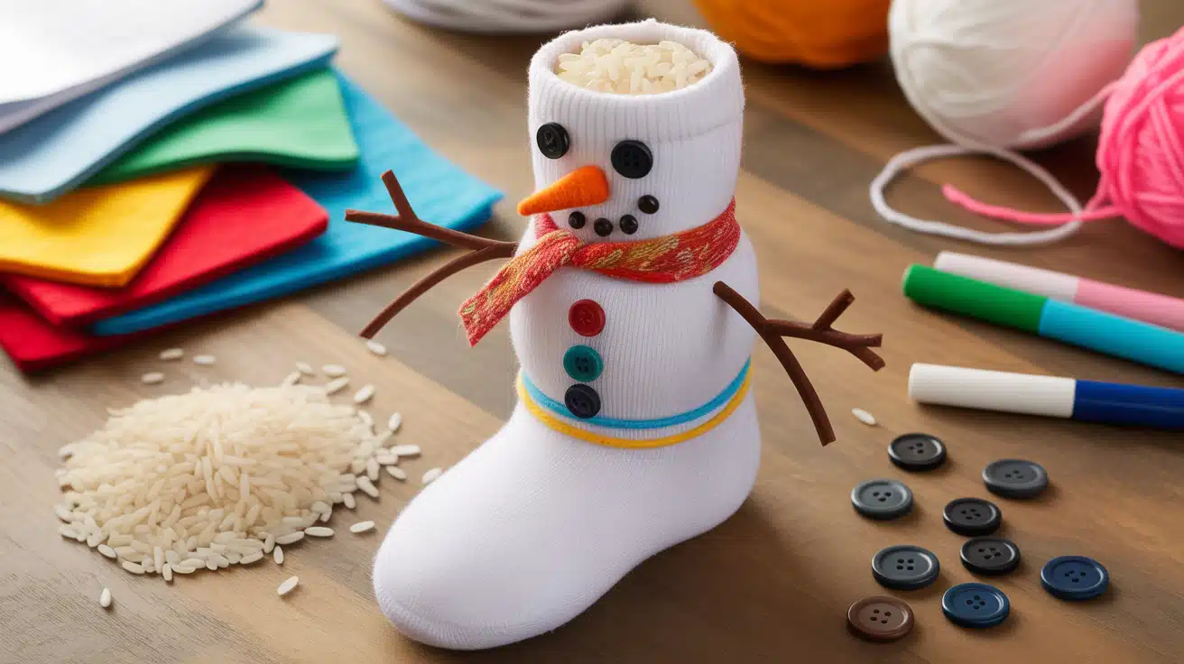 Snowman Sock Craft