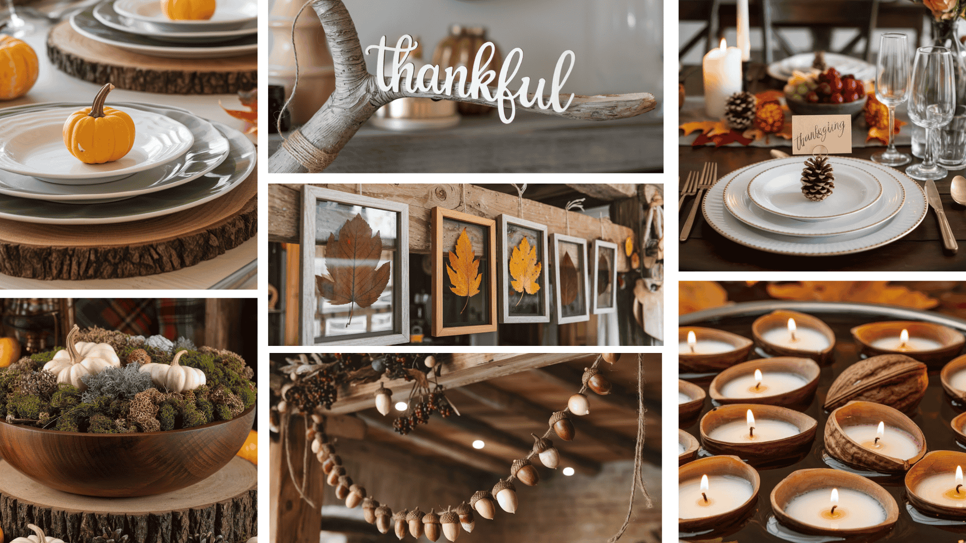 Wood Natural & Foraged Thanksgiving Crafts for Adults