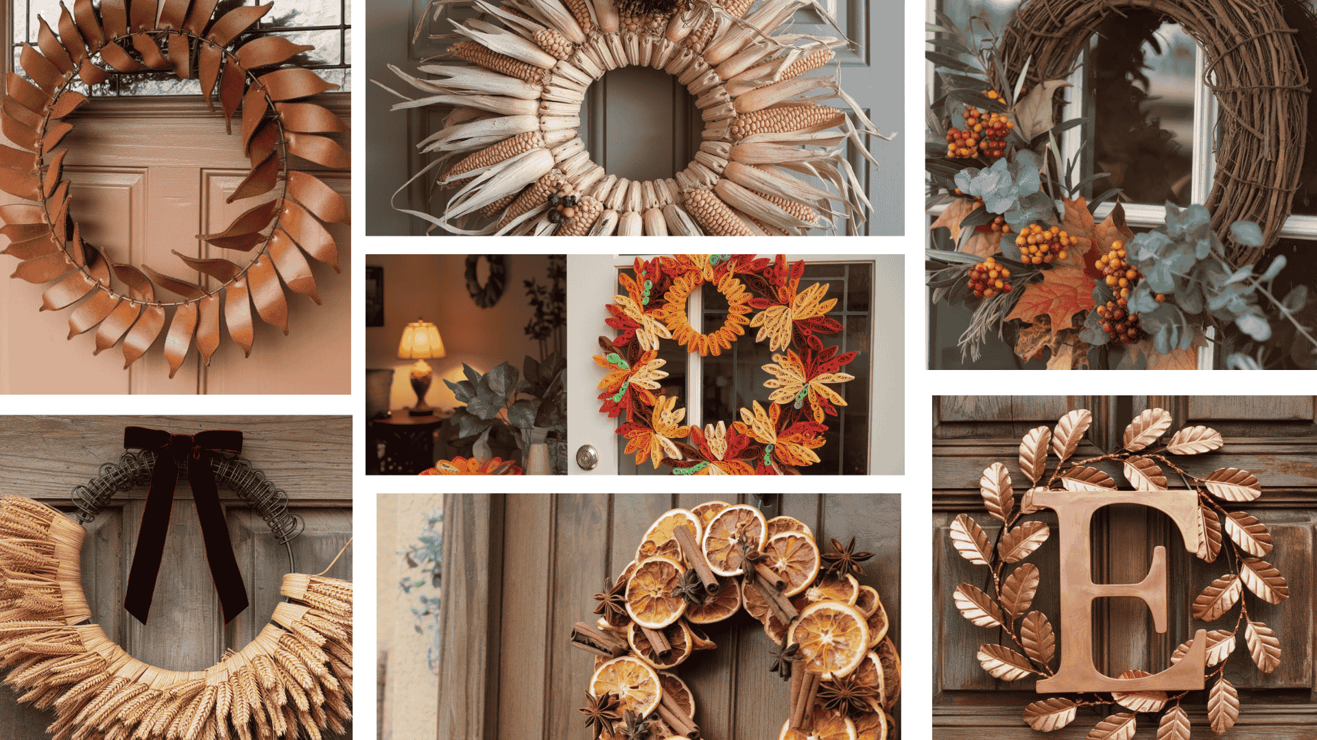 Wreaths & Door Décor Thanksgiving Crafts for Adults