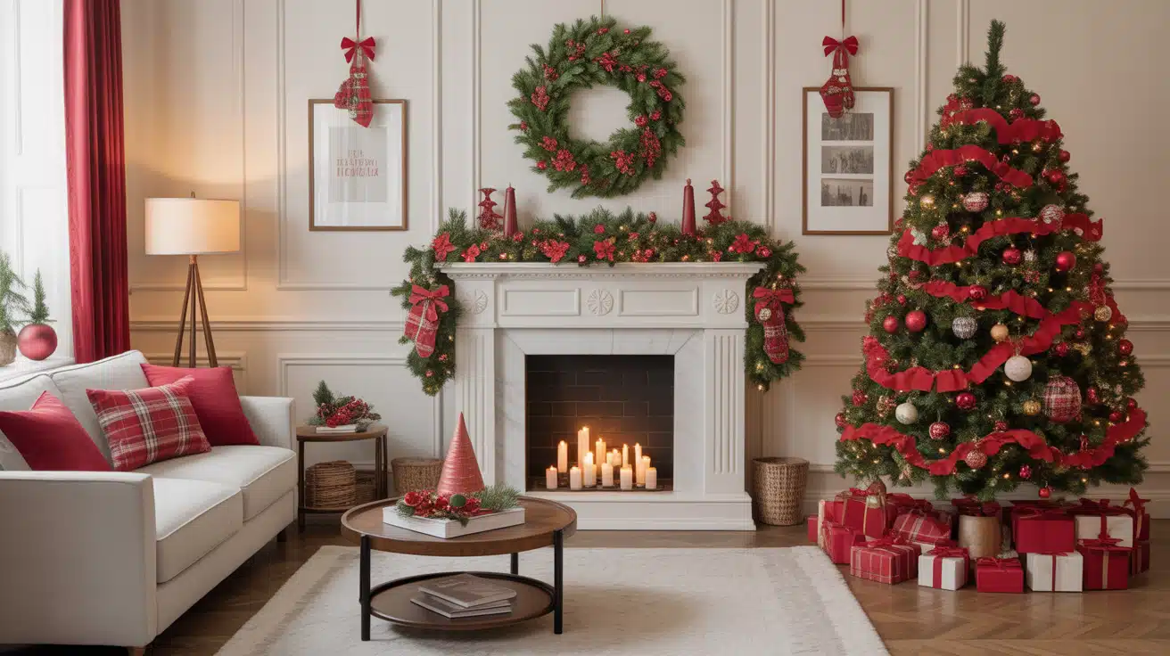 Classic-Red-and-Green-Living-Room