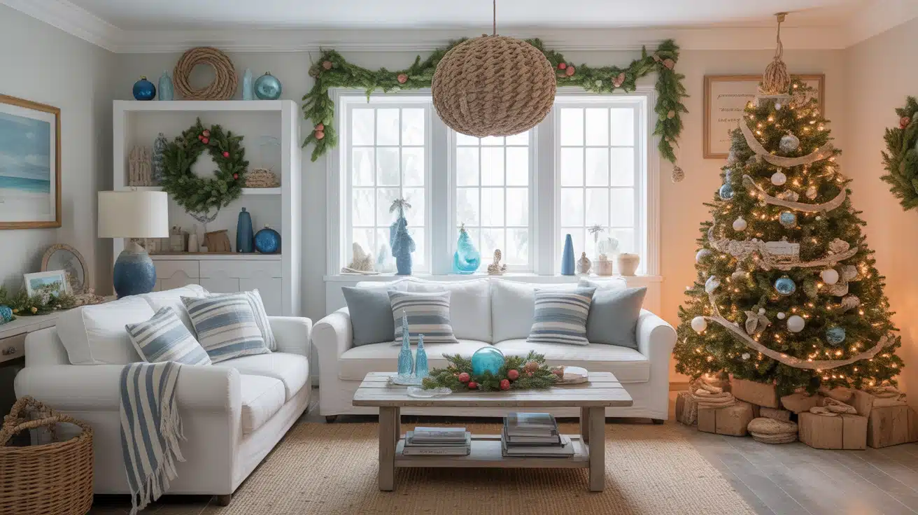 Coastal-Christmas-Living-Room