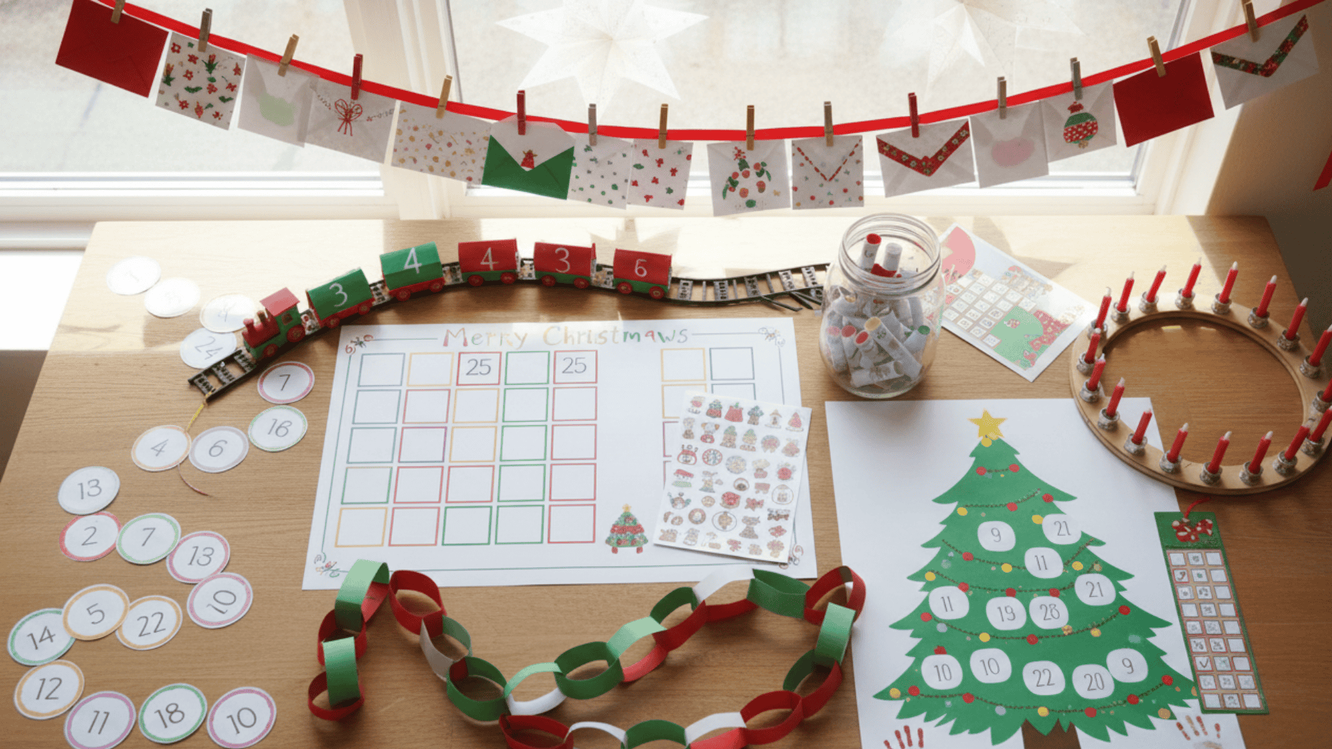 Countdown & Advent Christmas Craft Ideas for Kids