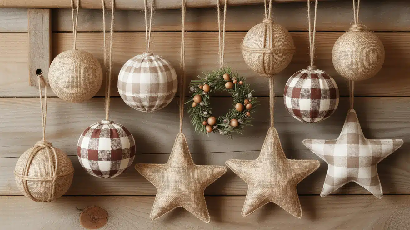 Farmhouse & Rustic Christmas Ornaments DIY