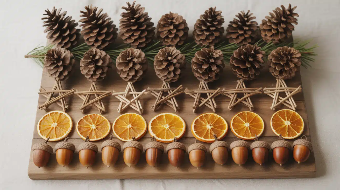 Nature Inspired Christmas Ornaments DIY