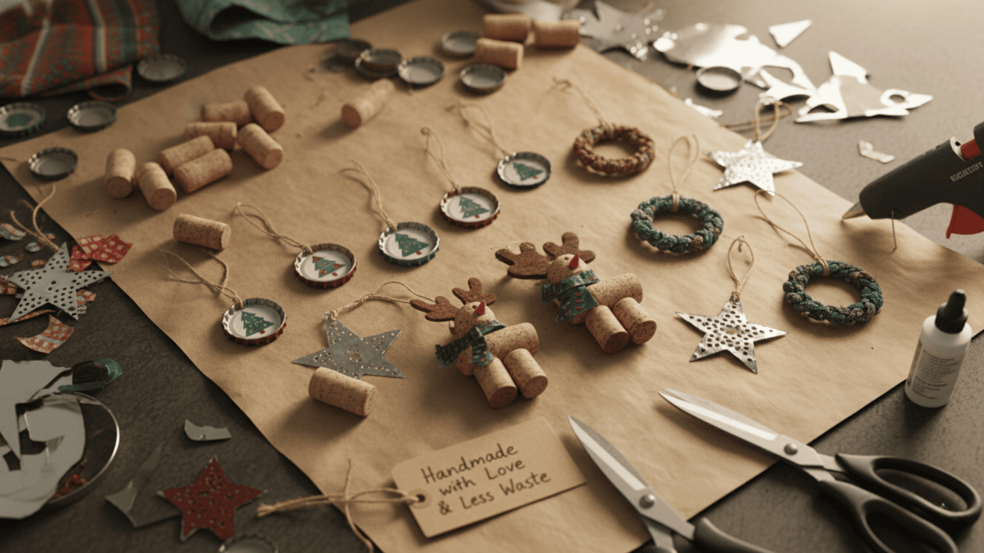 Upcycled & Eco Friendly Christmas Ornaments DIY