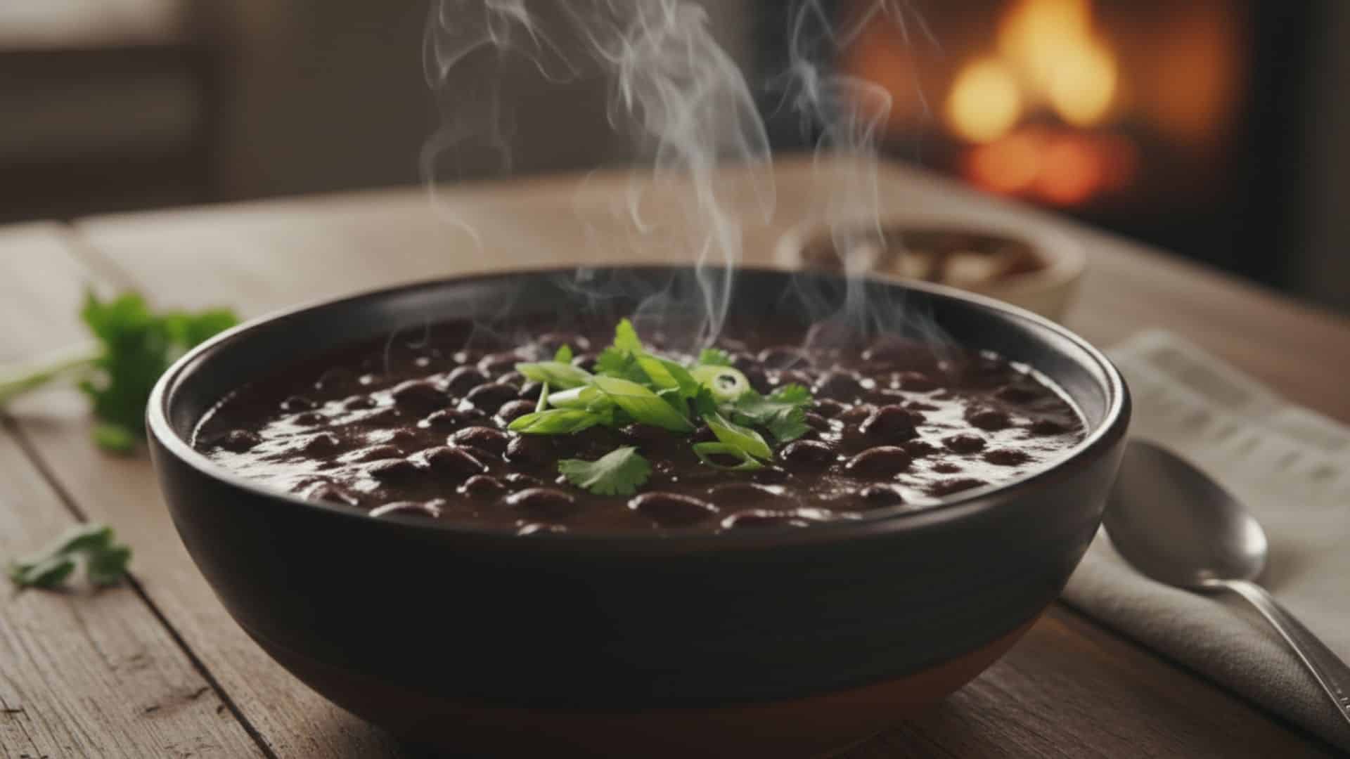 black bean stew