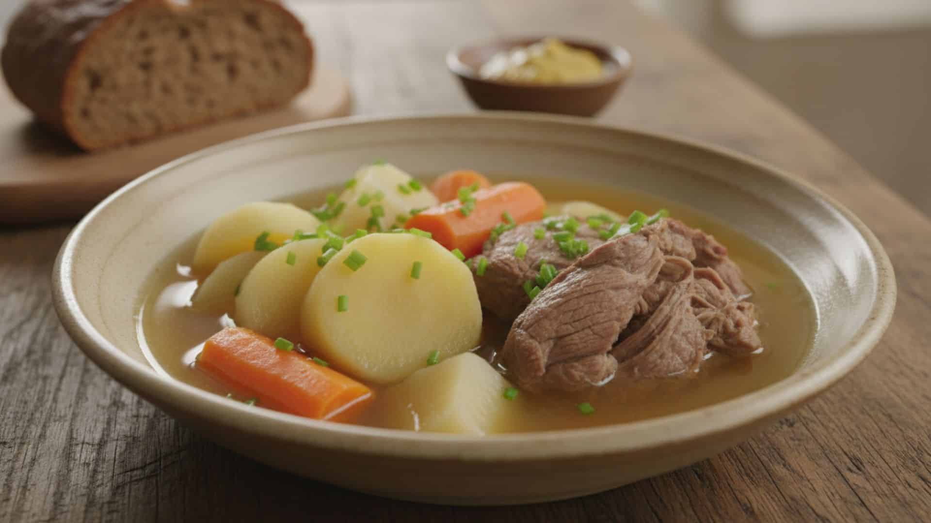 boiled beef root vegetables