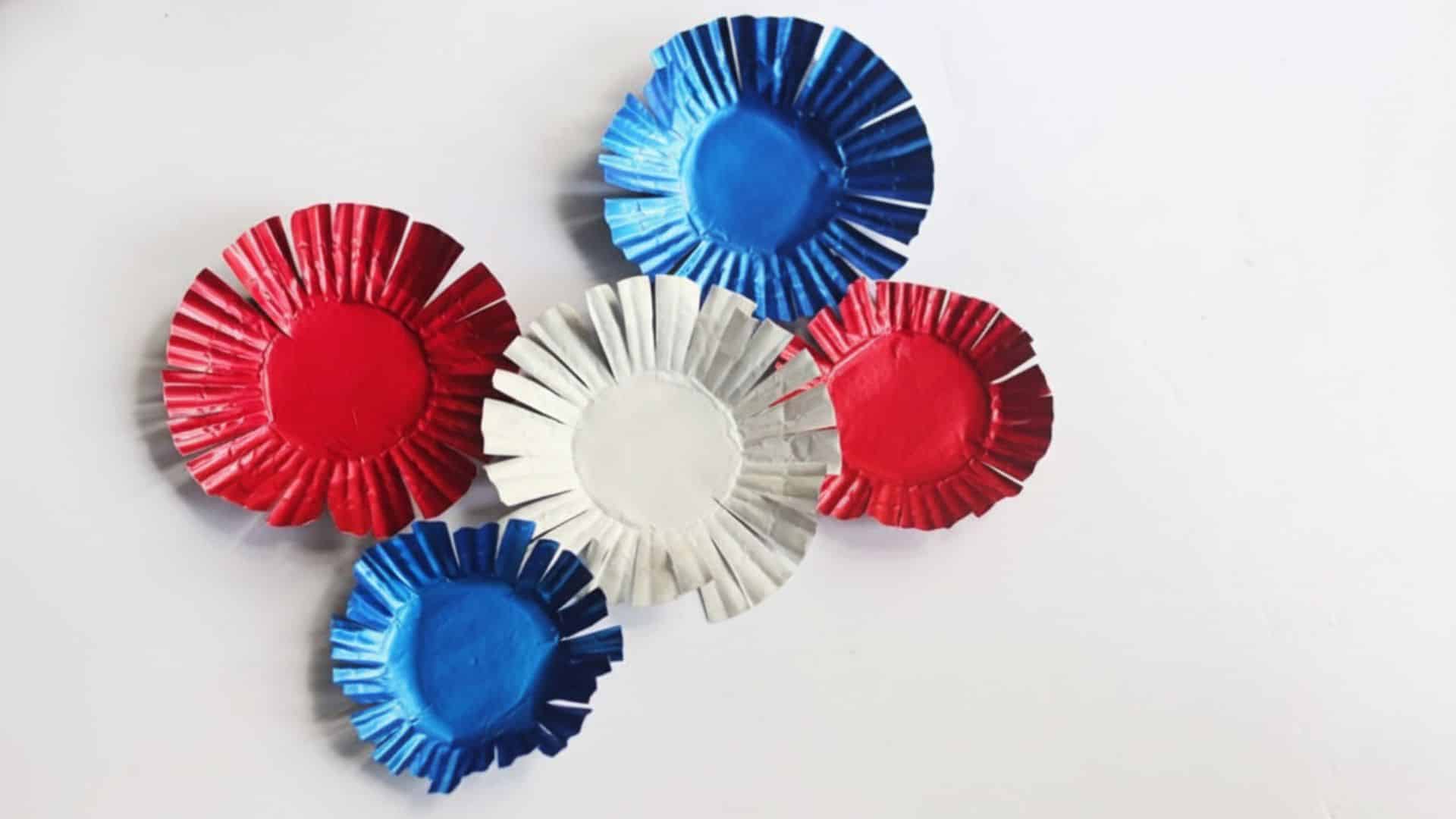 cupcake liner fireworks