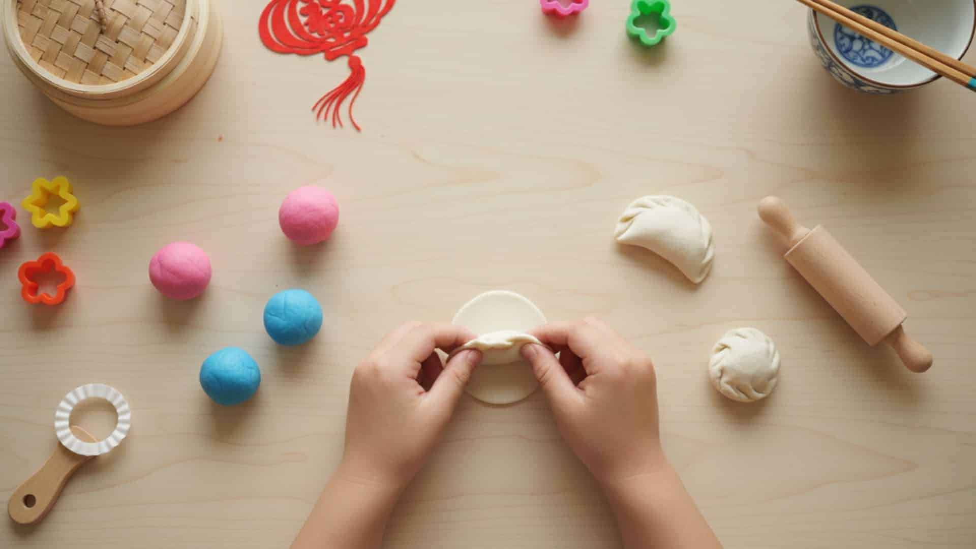 dumpling folding activity