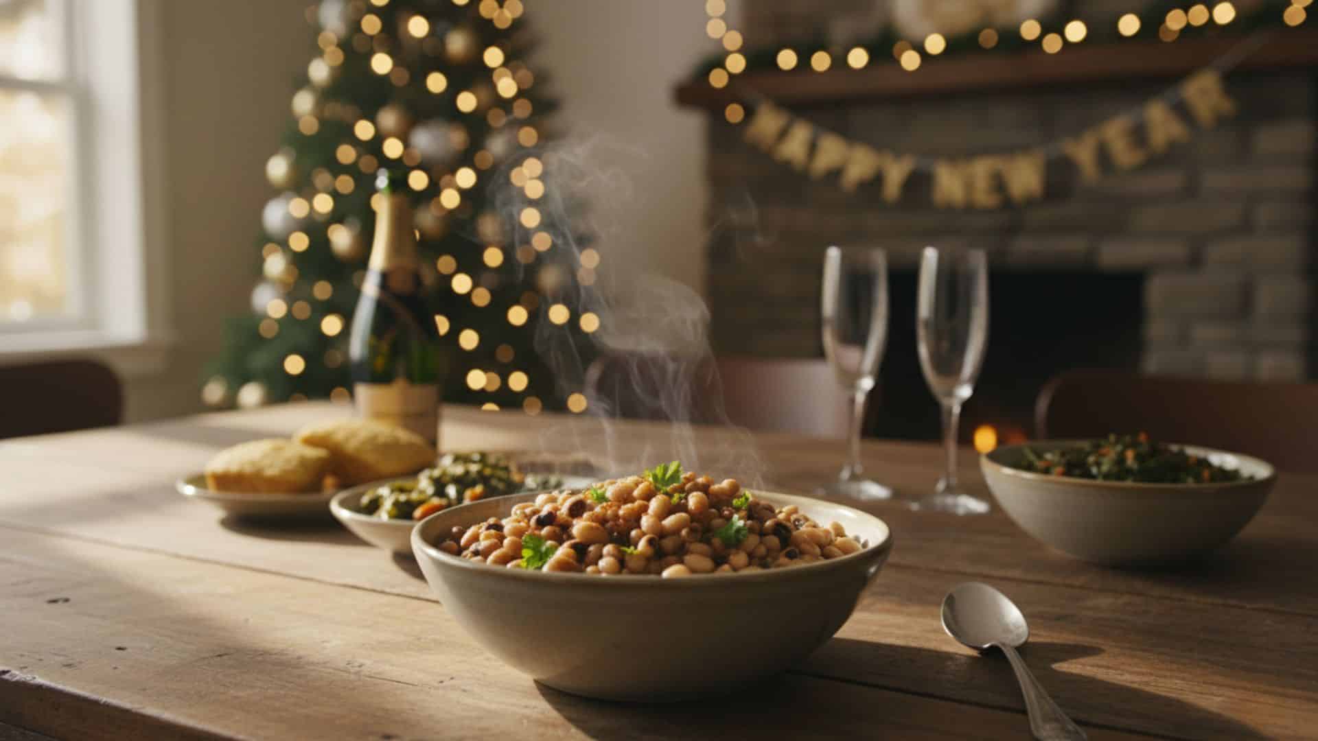 eating black eyed peas