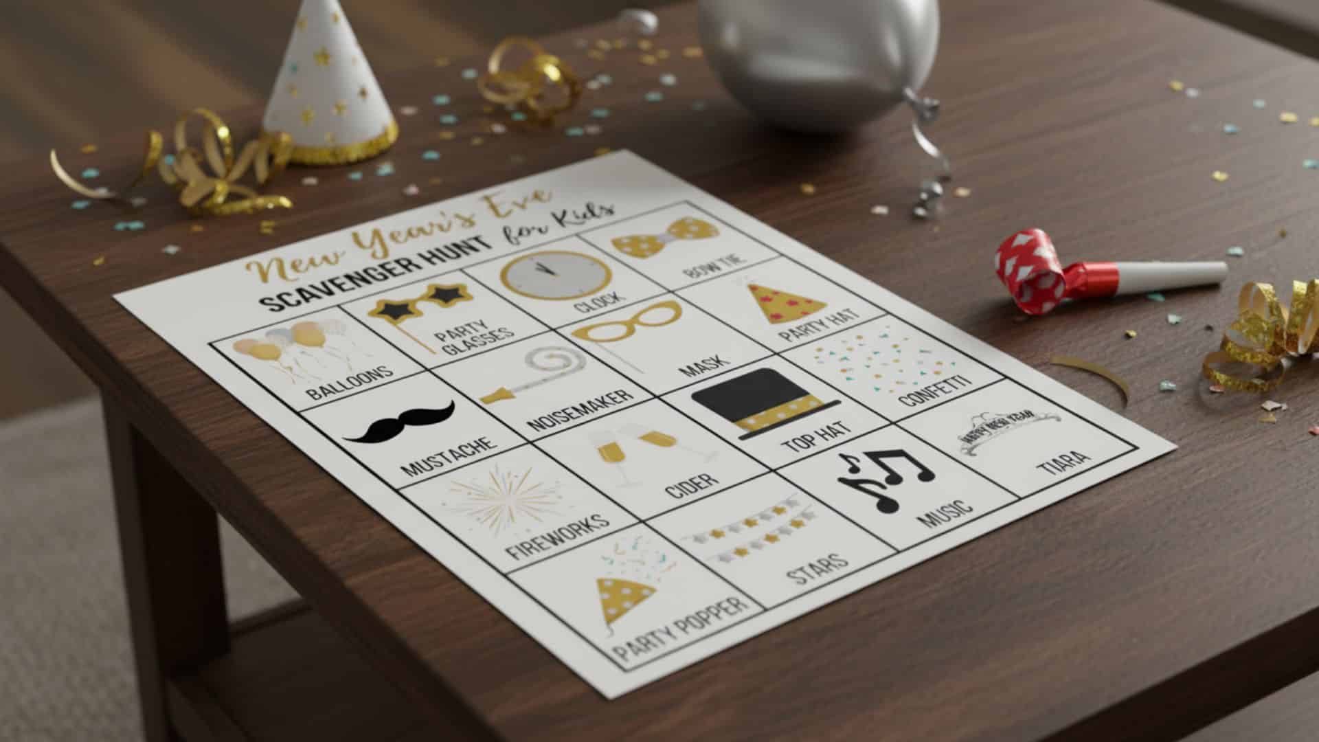 new years scavenger hunt