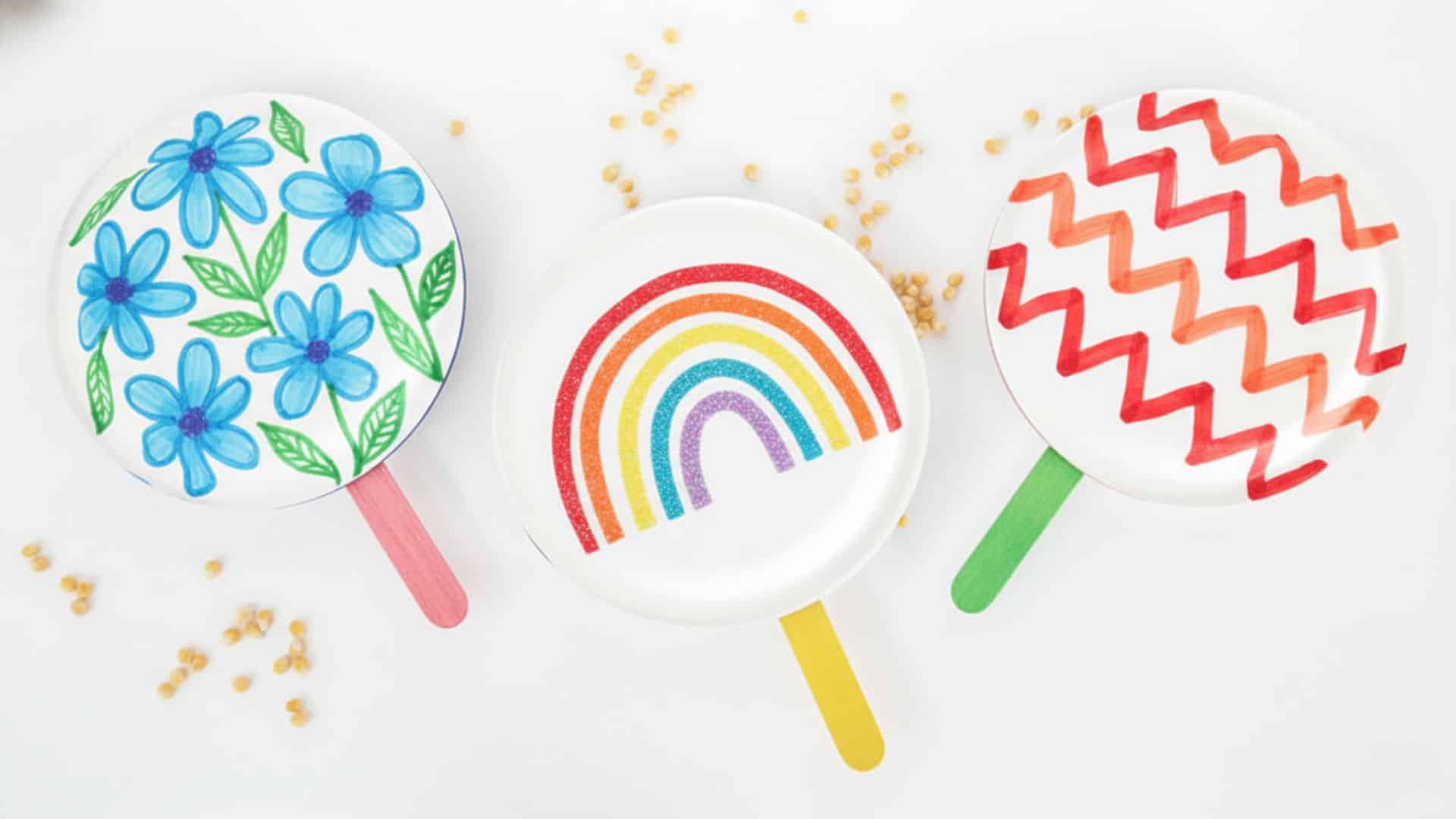 paper plate noisemakers