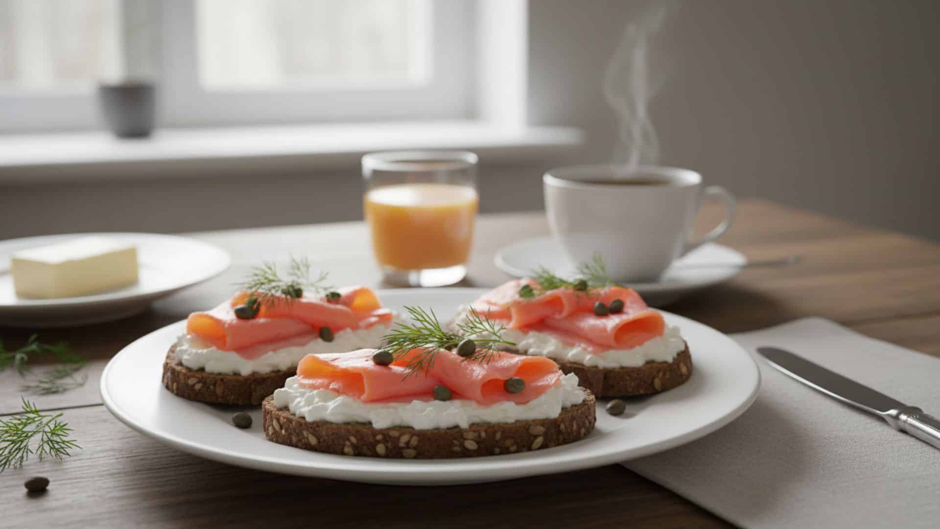 smoked salmon bread