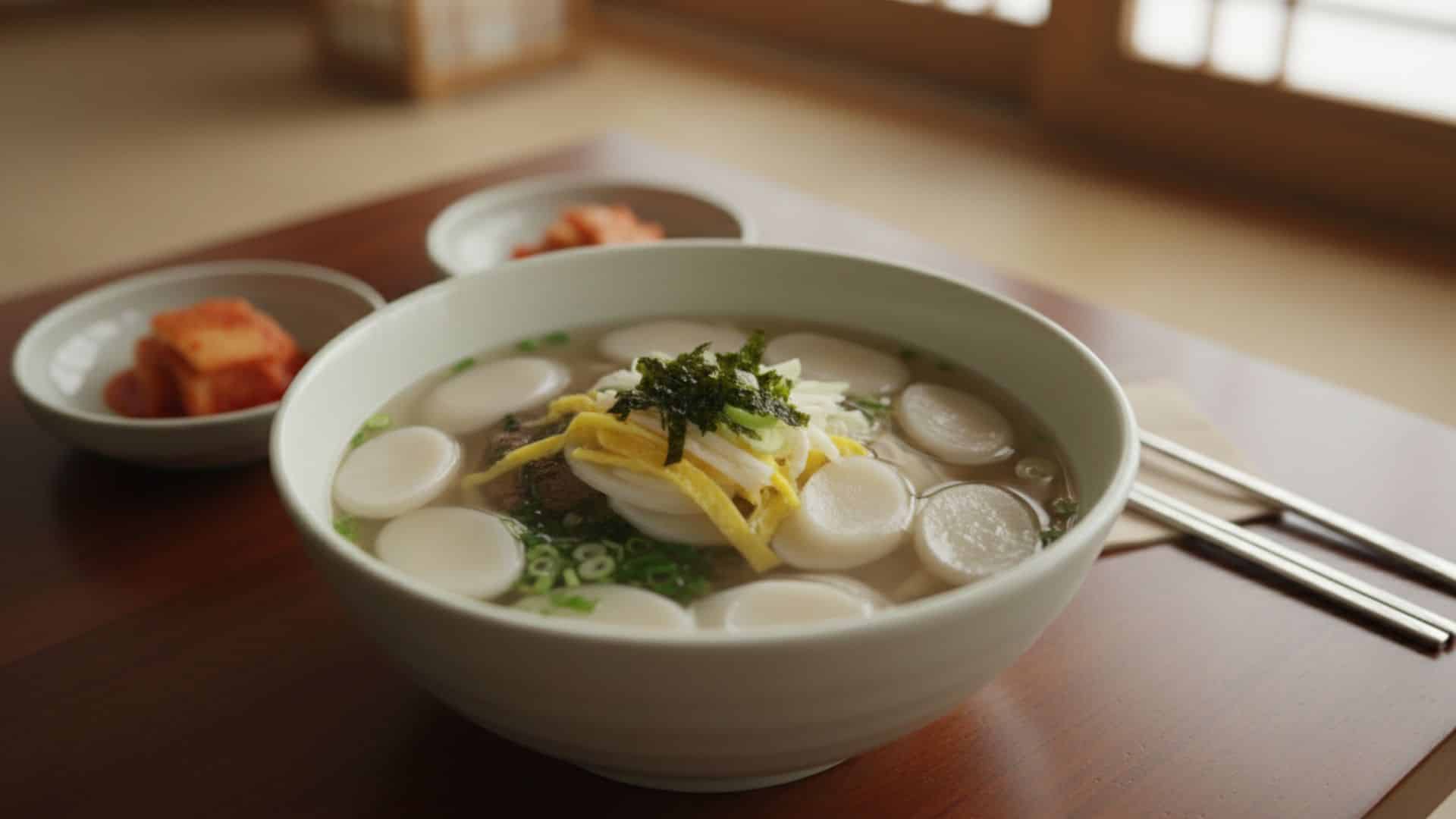 tteokguk korean rice soup