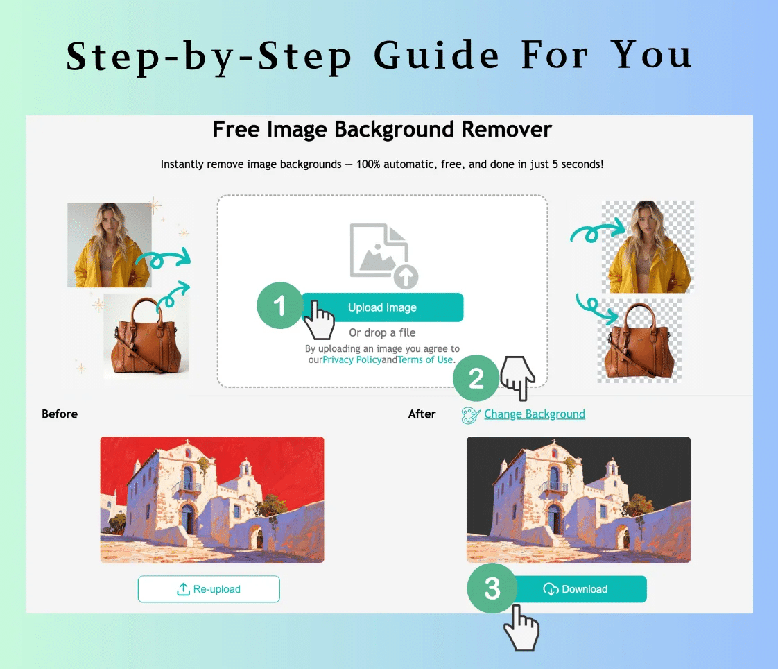 Steps to Change Background