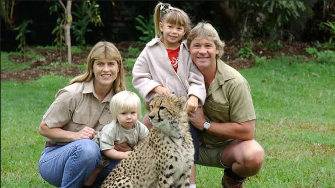 portrait of steve irwin smiling at an event
