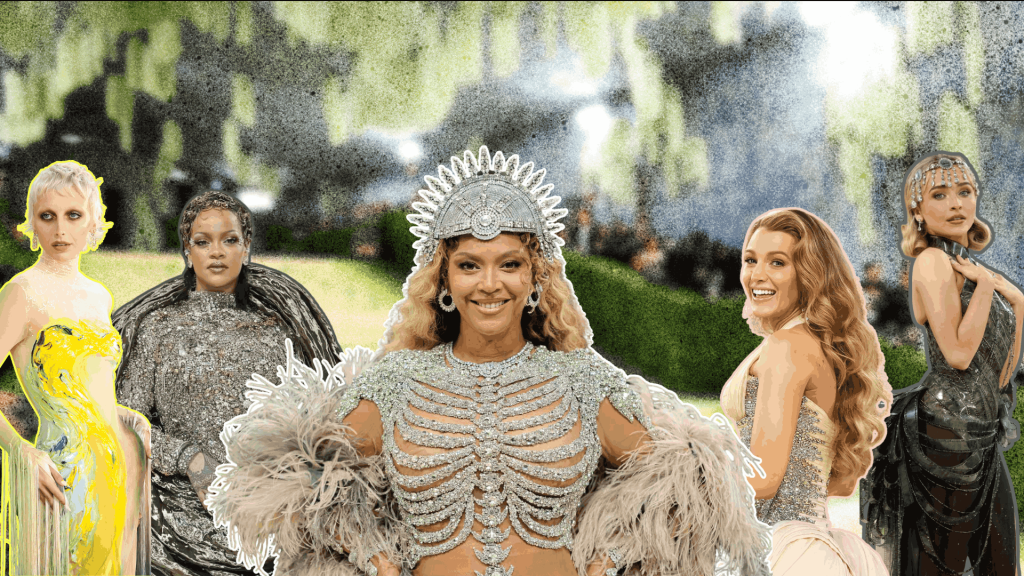 Guests arriving at the Met Gala 2026 red carpet, capturing the glamorous atmosphere.