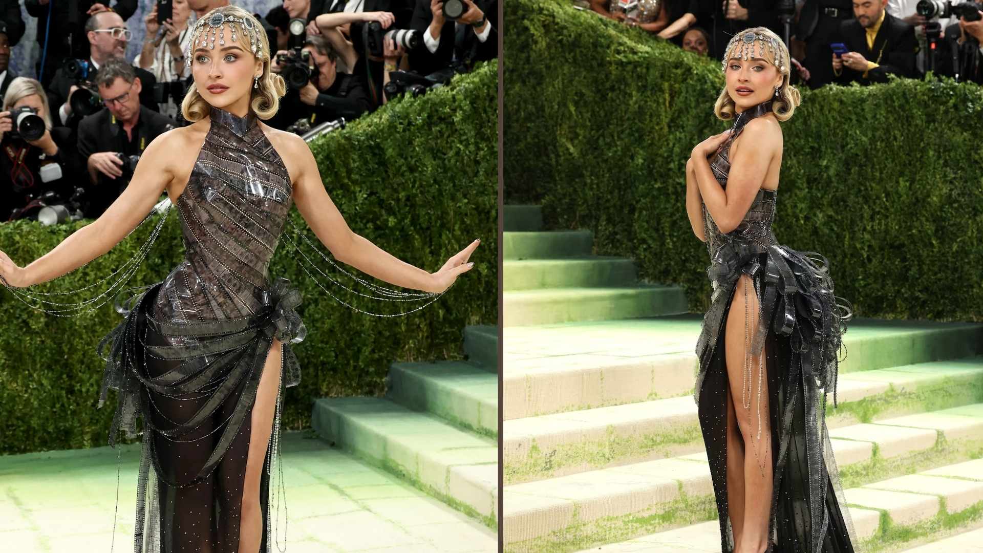Sabrina Carpenter in a fun and frothy gown at the Met Gala.