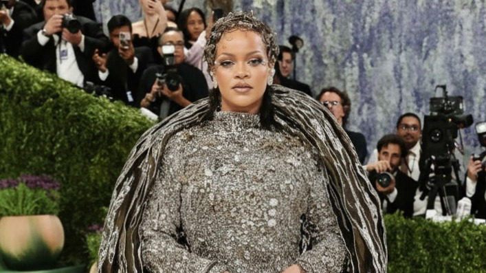 Rihanna stunning at the Met Gala 2026, showcasing her iconic style with a bold, fashion-forward dress that turns heads and sets new trends on the red carpet