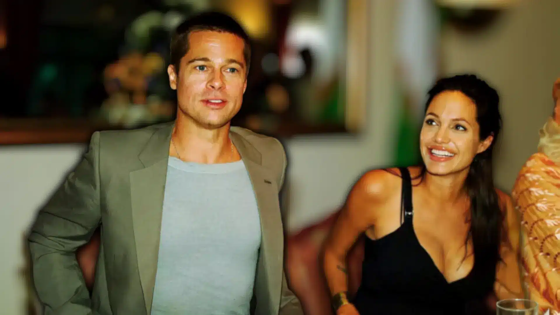 Brad Pitt and Angelina Jolie photographed together during the Brangelina era in the mid-2000s.