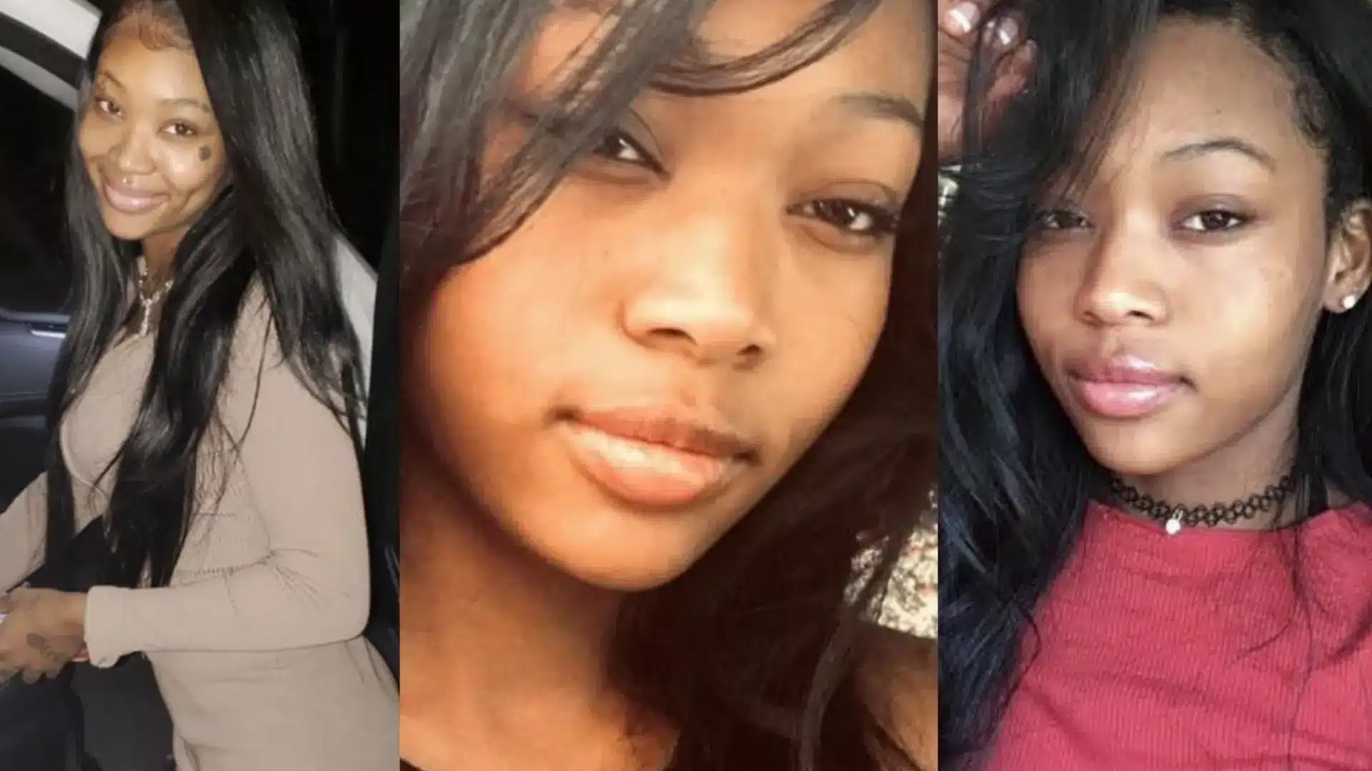 Three early photos of Summer Walker before her cosmetic surgery procedures, showing her natural figure and features.