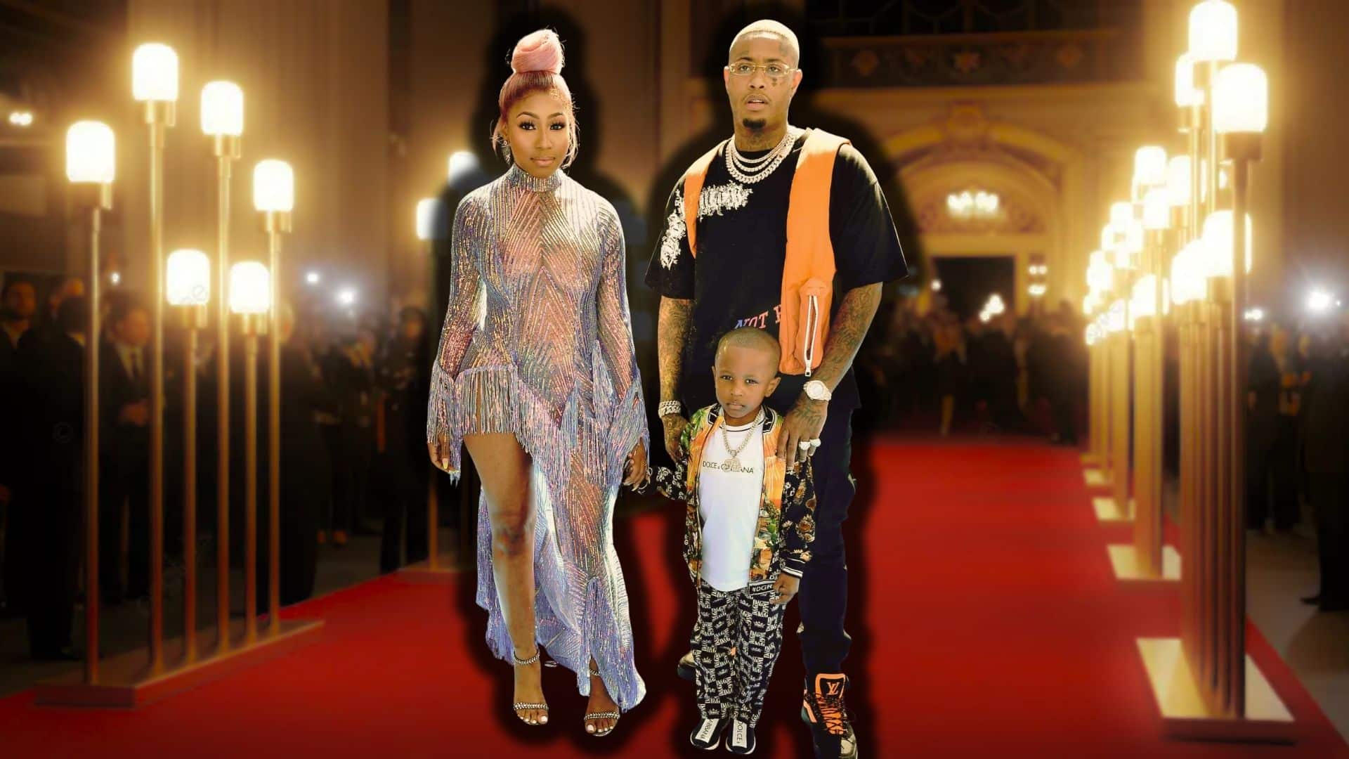 Yung Miami with Jai Wiggins and Southside at music awards event